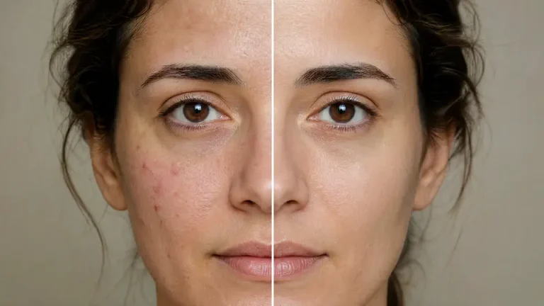 How to Retouch Skin Blemishes in Photos before and after example