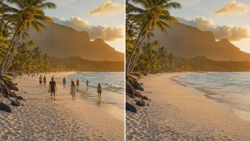 Remove Strangers from a Photograph in a Minute