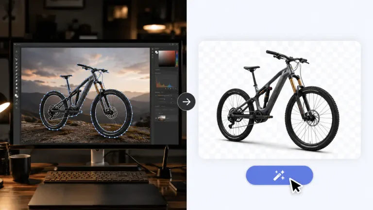 How to use photoshop to remove the background of a photo before and after example
