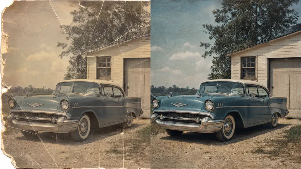 Restoring Old Photos: Repairing Visual Damage