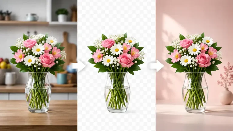 How to remove photo background in 2 seconds online? before and after example